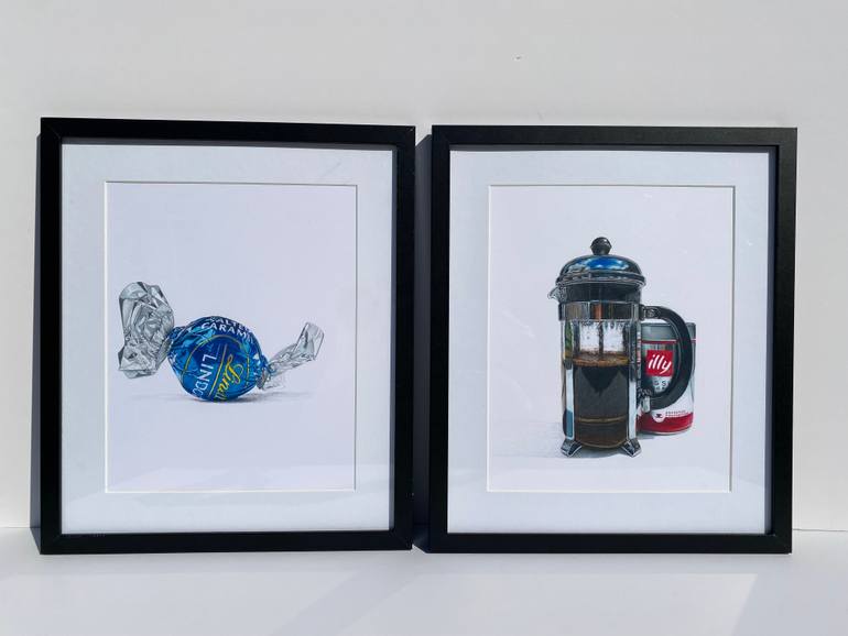 Original Photorealism Food & Drink Drawing by Marie-Noëlle Erasmus