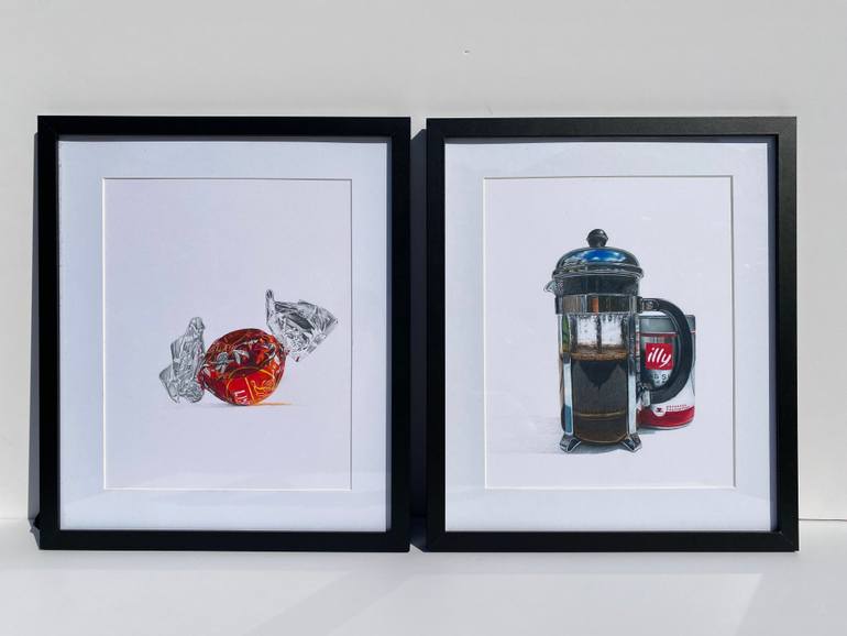 Original Photorealism Food & Drink Drawing by Marie-Noëlle Erasmus