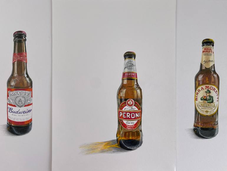 Original Photorealism Food & Drink Drawing by Marie-Noëlle Erasmus