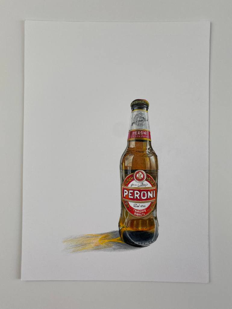 Original Photorealism Food & Drink Drawing by Marie-Noëlle Erasmus