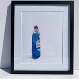 Blue Fairy Liquid, Coloured pencils, Drawing #2 by Marie-Noëlle Erasmus