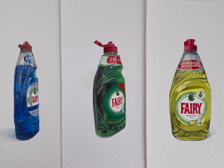 Original Photorealism Still Life Drawing by Marie-Noëlle Erasmus