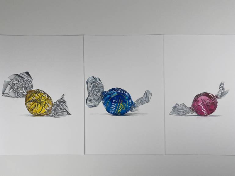 Original Photorealism Food & Drink Drawing by Marie-Noëlle Erasmus
