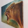 An original painting of a lioness roaring in the rain, in the Kruger National Park. As soon as I saw the original photo of this lioness - particularly the power & energy she radiated - I simply had to paint it! In the reference photo, the lioness appeared to have a damaged lower canine tooth, which I have reproduced in this painting, for the sake of authenticity. £70, from the sale of this painting, was donated to the Rhino Pride Foundation (a rhino sanctuary in South Africa).
