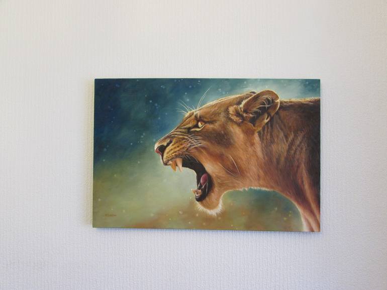 Original Animal Painting by Marie-Noëlle Erasmus