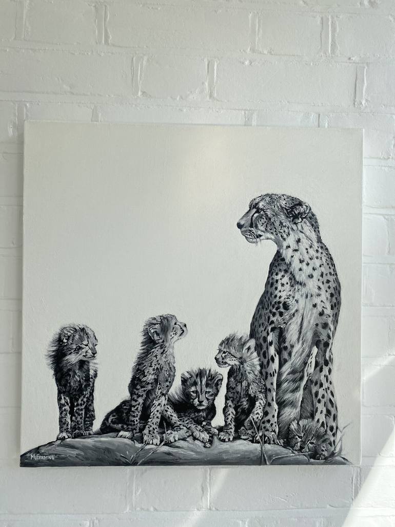 Original Fine Art Animal Painting by Marie-Noëlle Erasmus