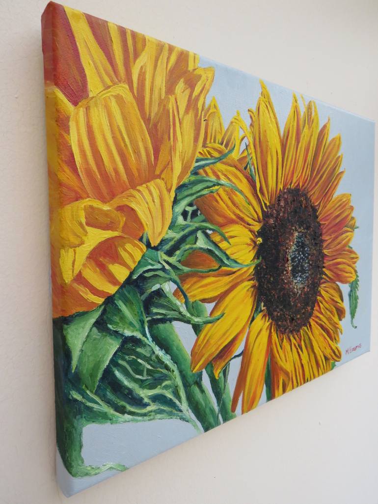 Original Fine Art Floral Painting by Marie-Noëlle Erasmus