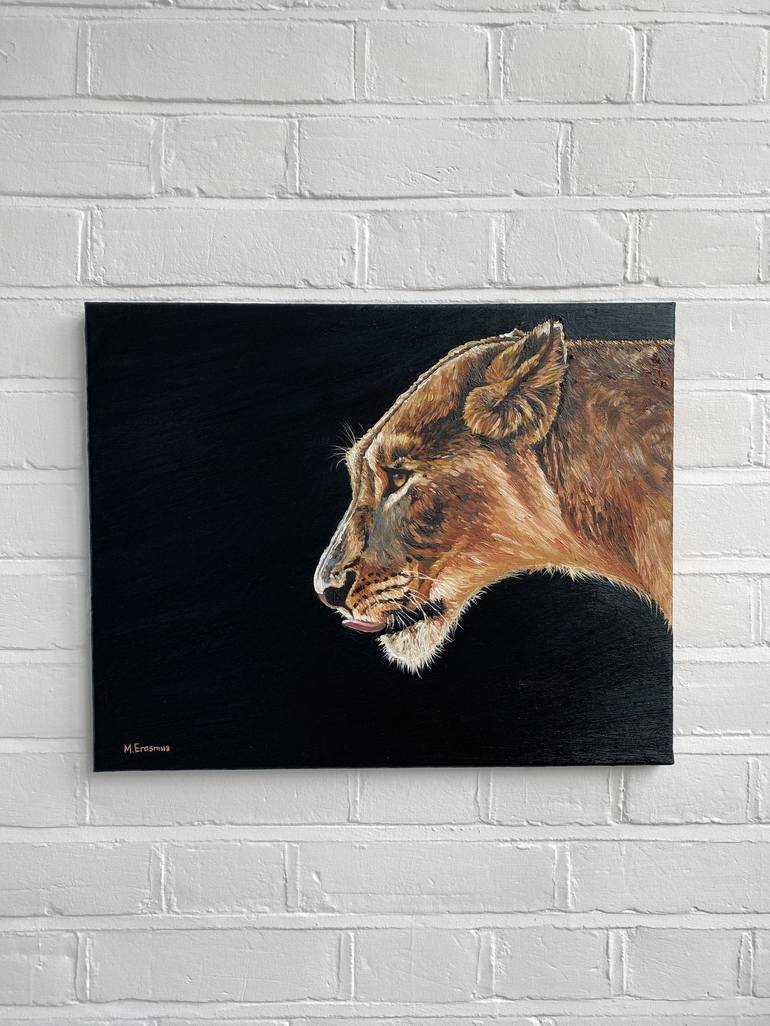 Original Fine Art Animal Painting by Marie-Noëlle Erasmus