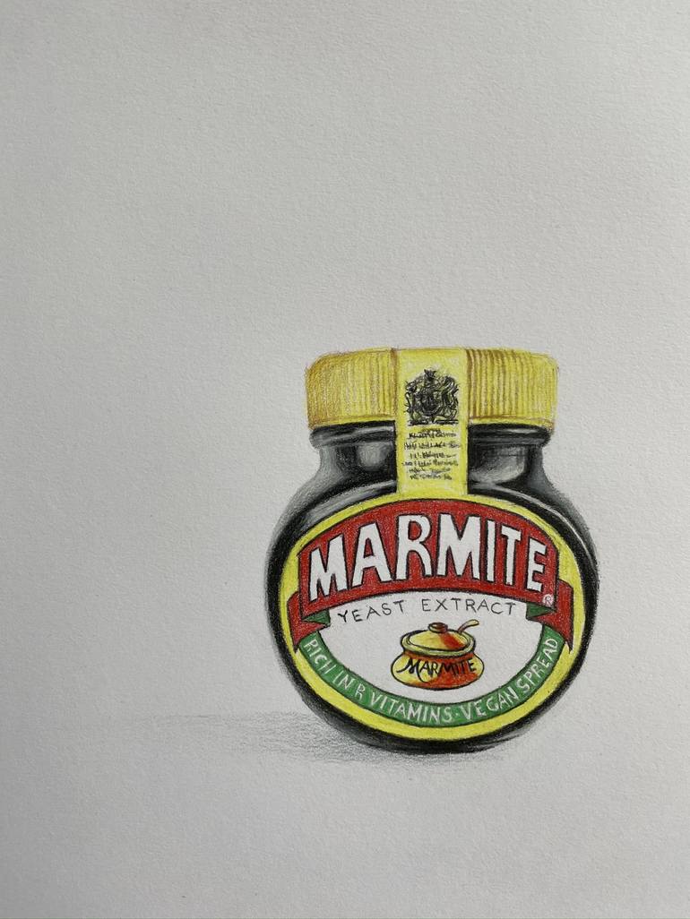 Marmite Drawing Drawing by Marie-Noëlle Erasmus | Saatchi Art