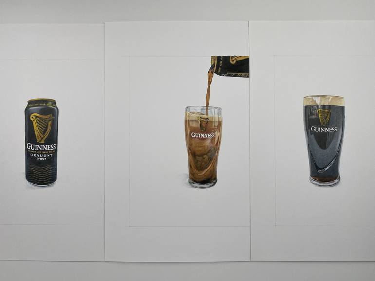 Original Photorealism Food & Drink Drawing by Marie-Noëlle Erasmus