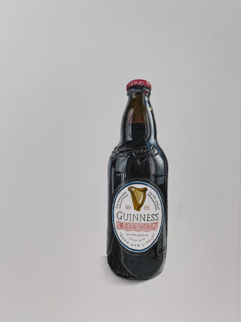 Guinness Original drawing Drawing by Marie-Noëlle Erasmus | Saatchi Art