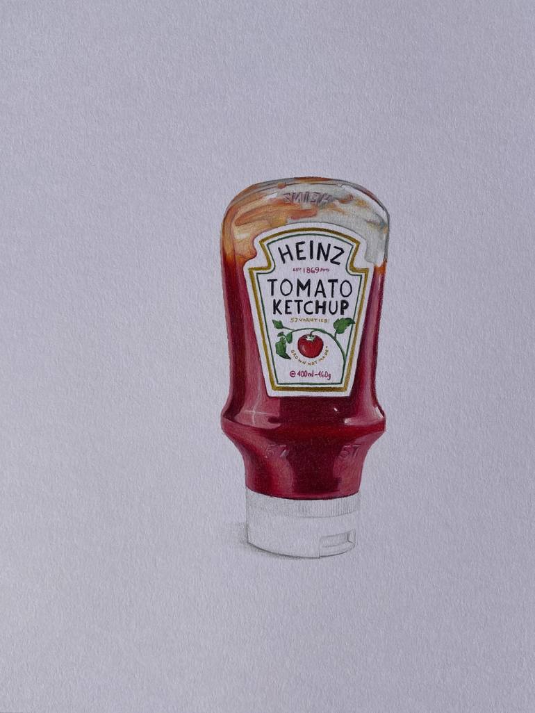 ketchup bottle drawing