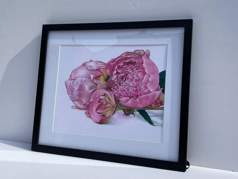 Original Other Floral Drawing by Marie-Noëlle Erasmus