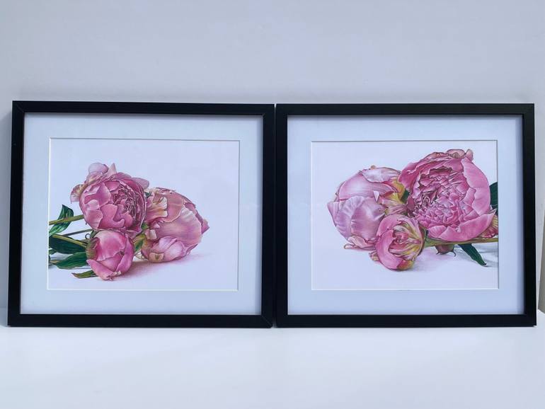 Original Other Floral Drawing by Marie-Noëlle Erasmus