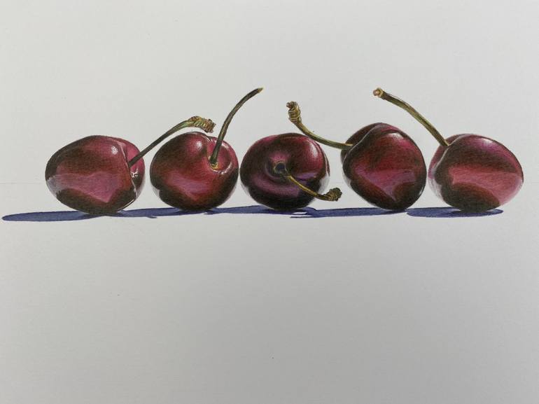 Original Photorealism Still Life Drawing by Marie-Noëlle Erasmus