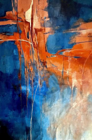 Original Abstract Expressionism Abstract Painting by Jennifer Janesko