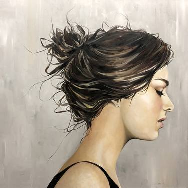 Original Fine Art Portrait Paintings by Jennifer Janesko