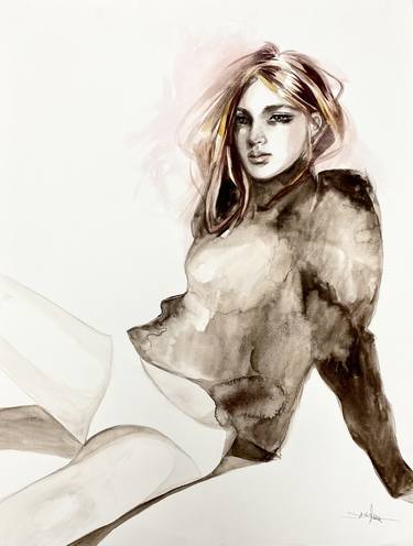 Original Illustration Fashion Paintings by Jennifer Janesko