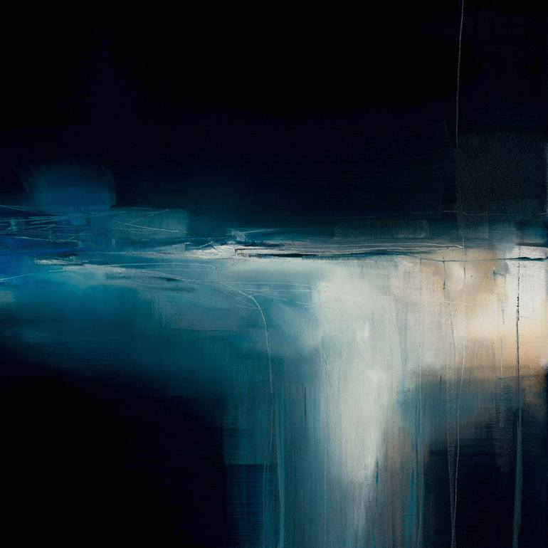 Original Abstract Expressionism Abstract Painting by Jennifer Janesko