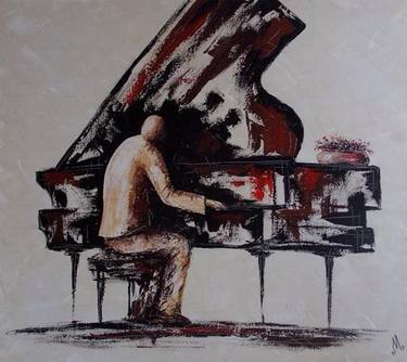 Original Modern Music Painting by Mariam osepashvili