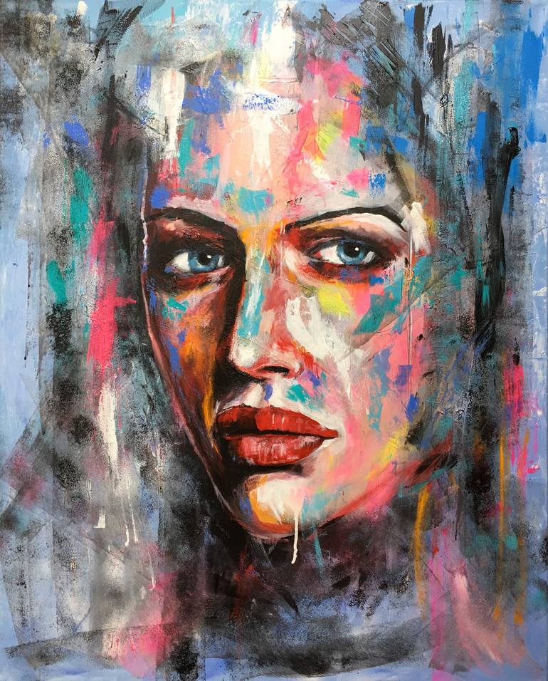 Quantum portrait Painting by jerome royer | Saatchi Art