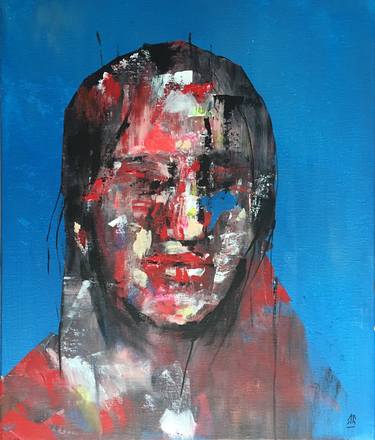 Original Abstract Expressionism Portrait Paintings by jerome royer