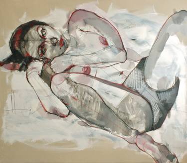 Print of Figurative Nude Paintings by Victoria Loeb