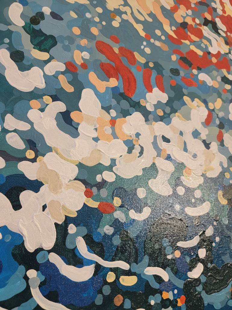 Original Abstract Expressionism Seascape Painting by Margaret Juul