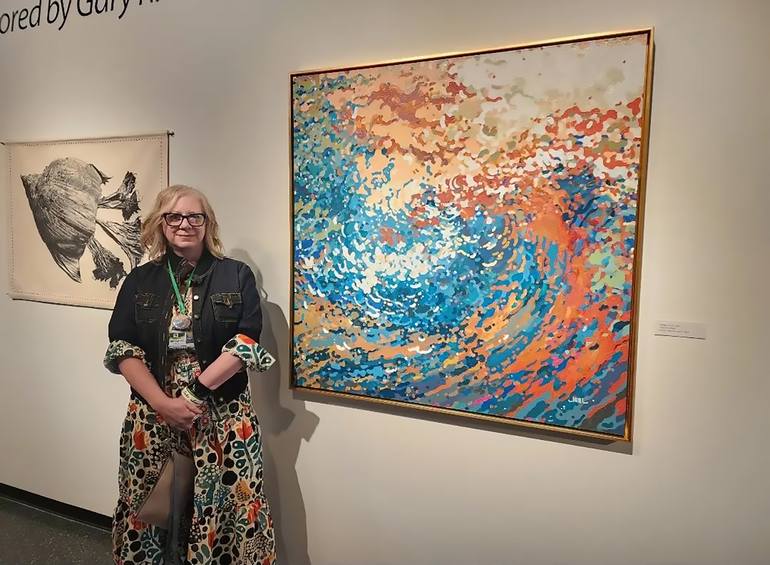 Original Abstract Expressionism Seascape Painting by Margaret Juul