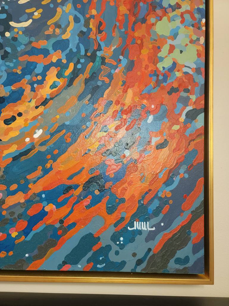 Original Abstract Expressionism Seascape Painting by Margaret Juul