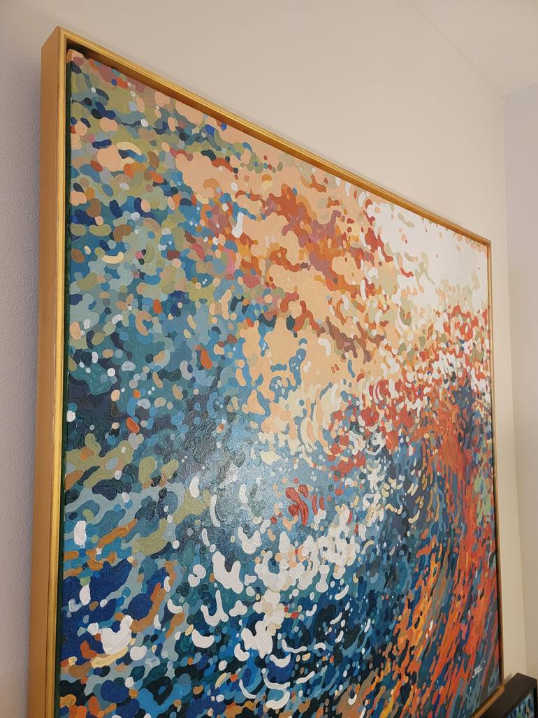 Original Abstract Expressionism Seascape Painting by Margaret Juul