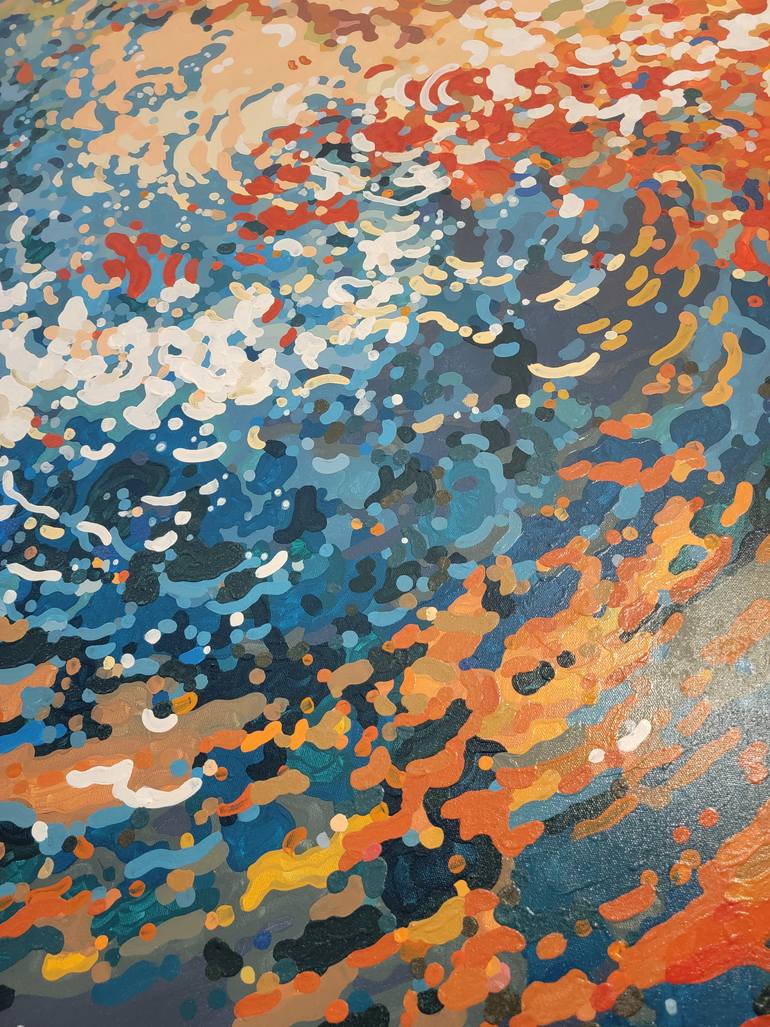 Original Abstract Expressionism Seascape Painting by Margaret Juul