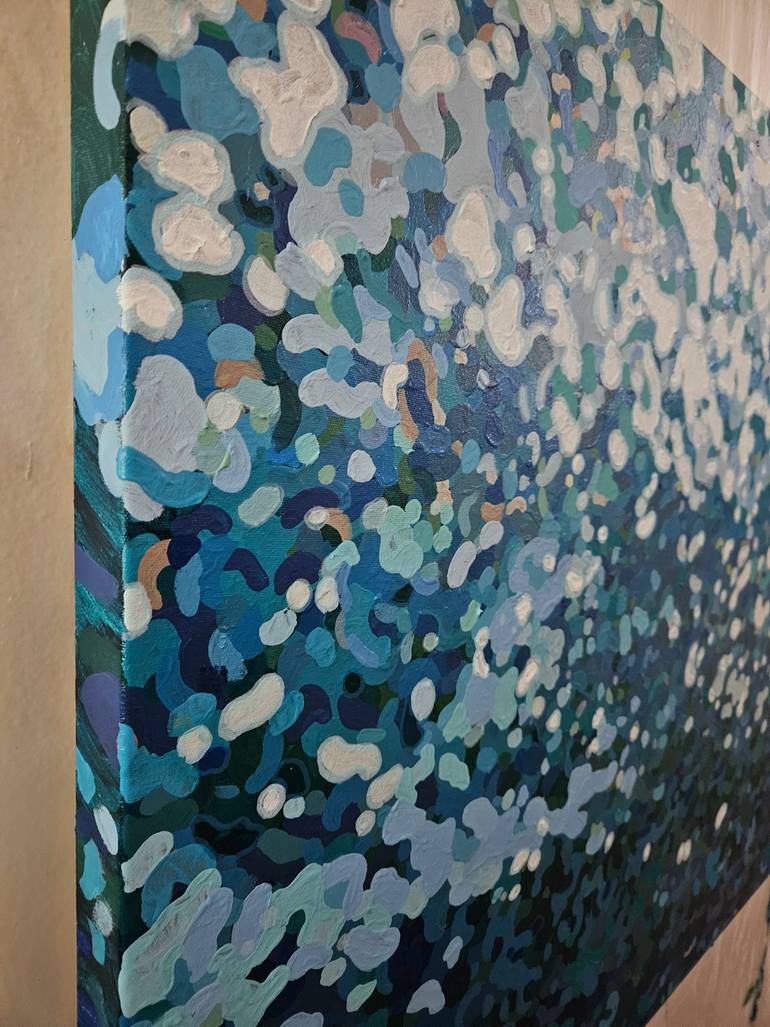 Original Abstract Seascape Painting by Margaret Juul