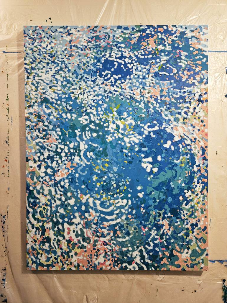Original Impressionism Abstract Painting by Margaret Juul