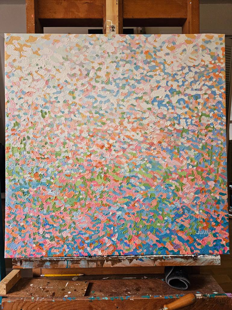 Original Impressionism Abstract Painting by Margaret Juul
