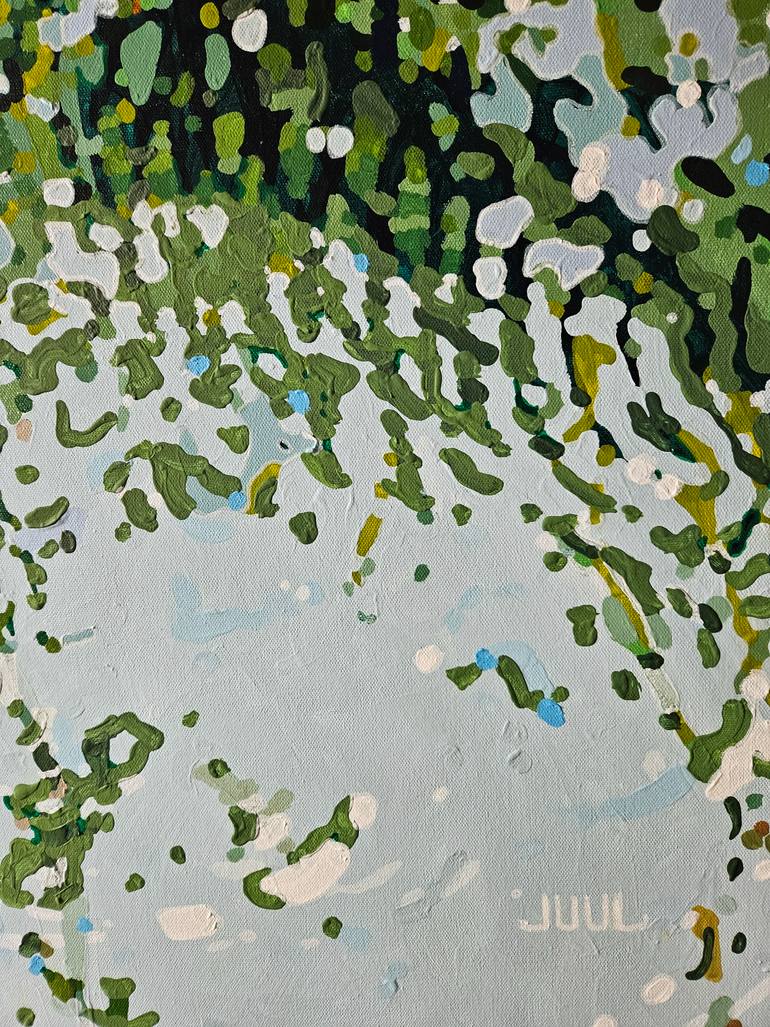 Original Abstract Expressionism Botanic Painting by Margaret Juul