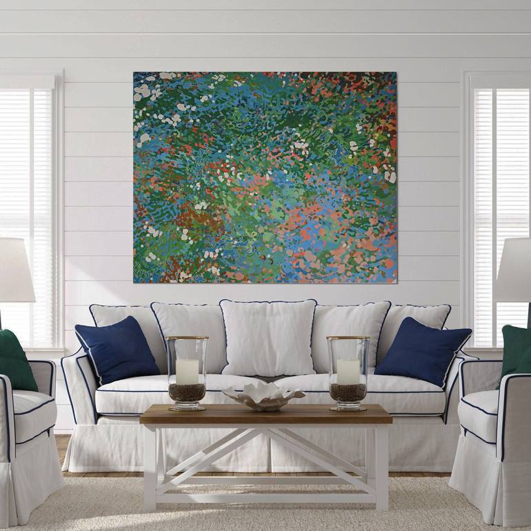 Original Abstract Expressionism Landscape Painting by Margaret Juul