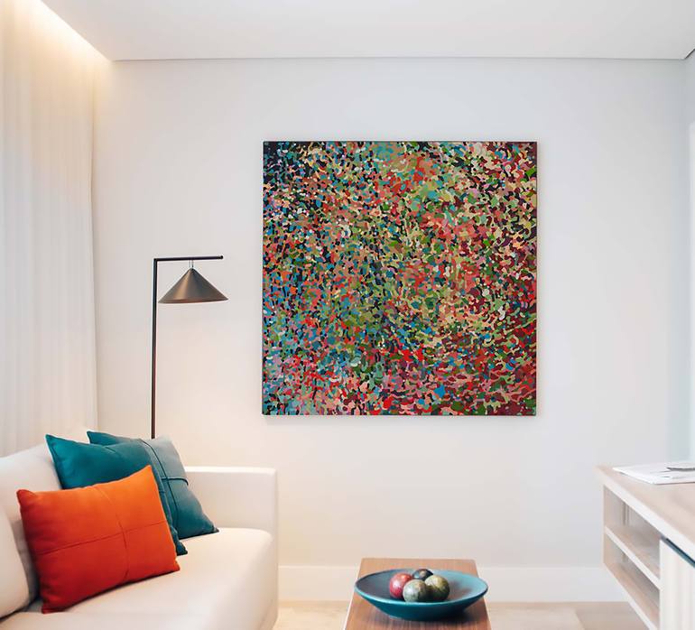 Original Abstract Expressionism Abstract Painting by Margaret Juul