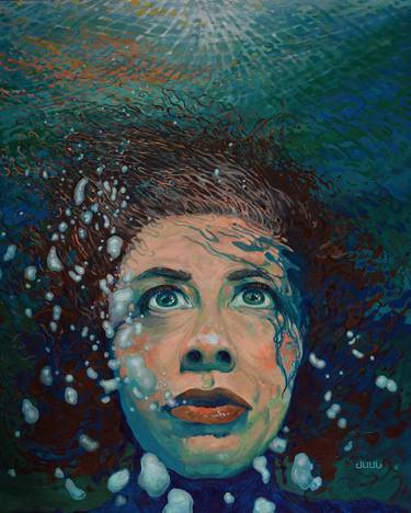 Original Conceptual People Painting by Margaret Juul