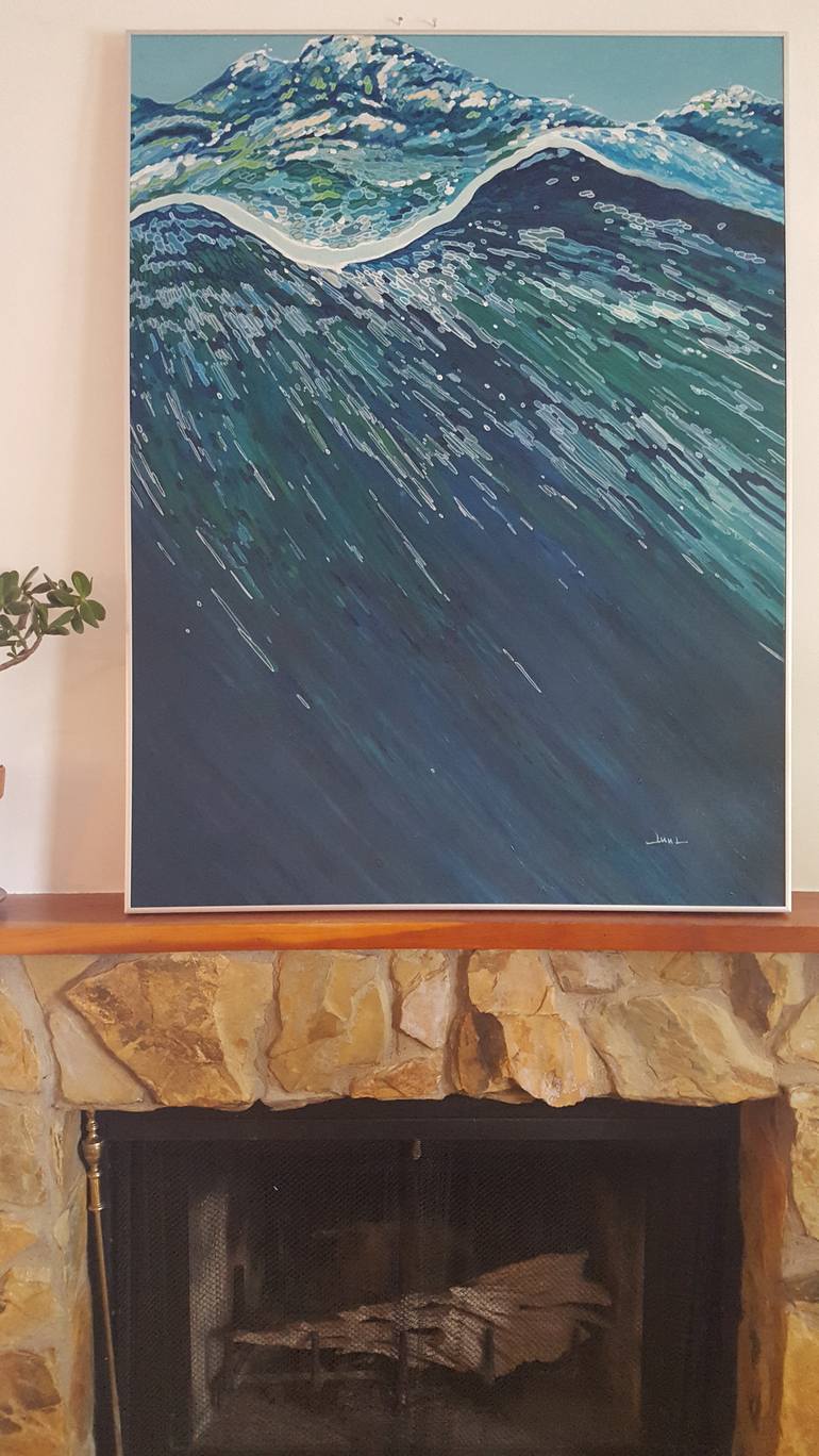 Original Abstract Seascape Painting by Margaret Juul