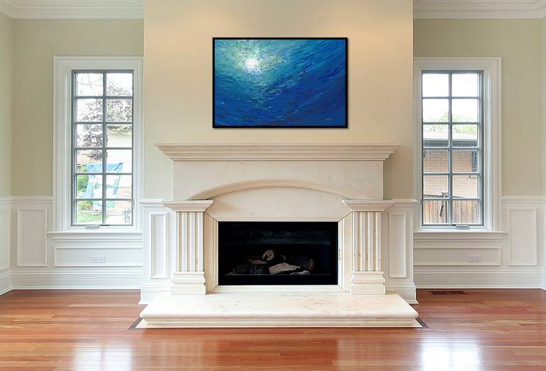 Original Abstract Seascape Painting by Margaret Juul