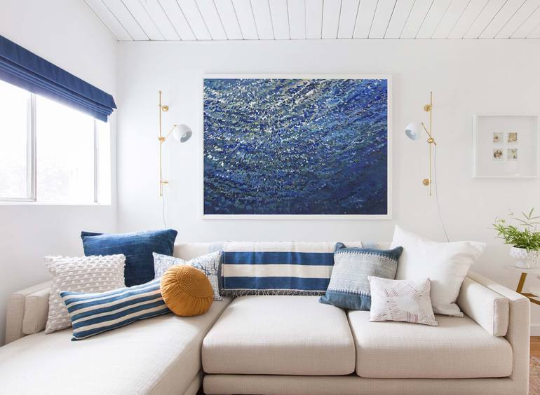 Original Abstract Seascape Painting by Margaret Juul