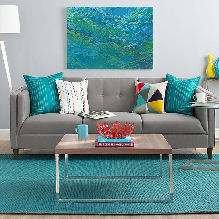 Original Abstract Seascape Painting by Margaret Juul