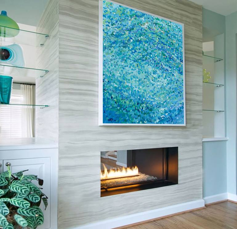 Original Abstract Seascape Painting by Margaret Juul