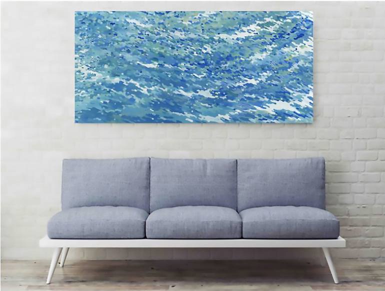 Original Abstract Expressionism Seascape Painting by Margaret Juul