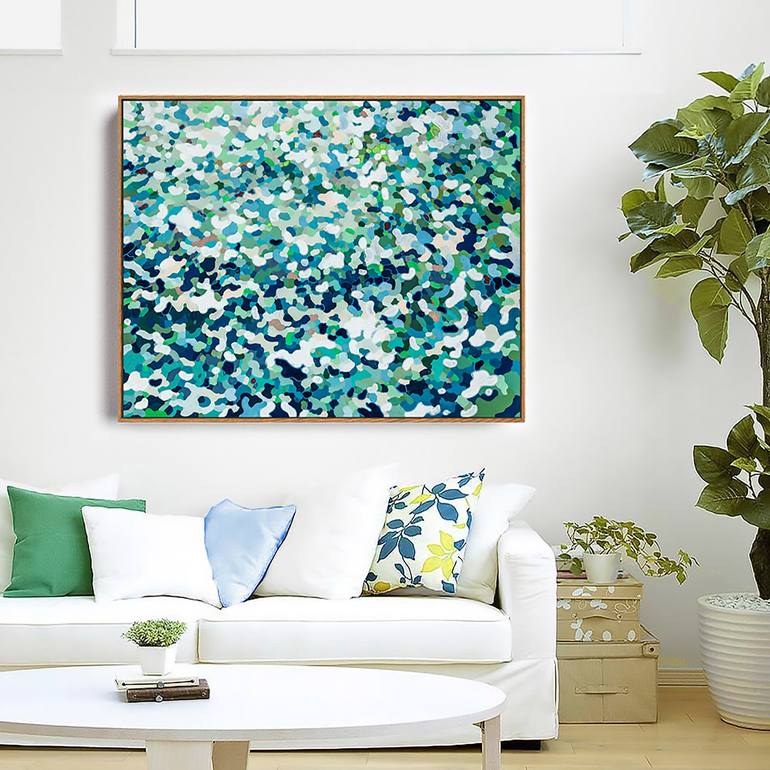 Original Abstract Seascape Painting by Margaret Juul