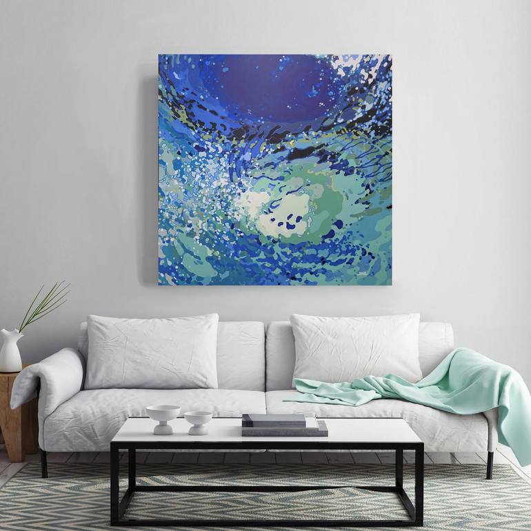 Original Abstract Seascape Painting by Margaret Juul