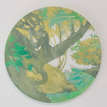 Print of Abstract Tree Paintings by Lisa Rachel Horlander