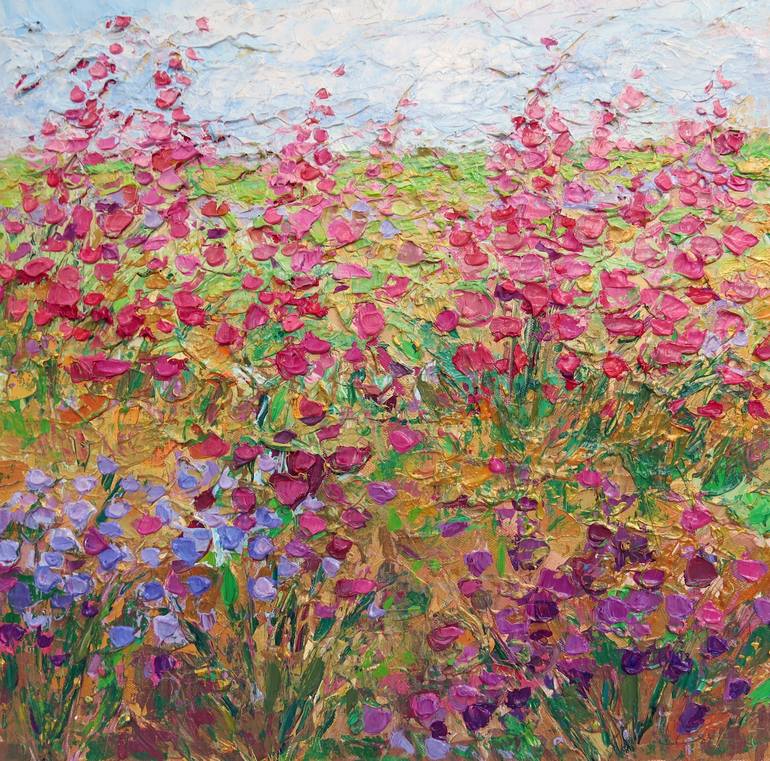 Floral Fields No. 1 Painting by Ann Marie Coolick | Saatchi Art