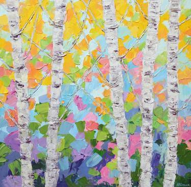 Dancing Birch Trees No. 2 thumb